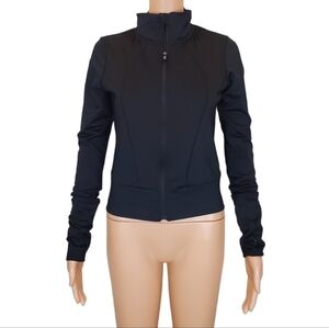 Nicole Miller active black long sleeve full zip jacket